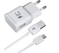 Chargeur avec Câble de Charge pour Samsung Galaxy A13, A14, S10,S9,S8 Plus,A51,A52,A53 5G,A33,A40, A30, A20e, S21,S20,Z Flip3,Z Fold2, Note 8 et Autres Smartphones, Chargeur Rapide Telephone