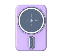 Chargeur bancaire sans fil - Station de charge magnétique sans fil, appareil portable à charge rapide, banque d'alimentation 10 000 mAh, design compact, construction légère, protection sûre contre les