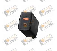 Baseus Chargeur rapide compact Ccxj-B01 – USB & USB‑C 20W 3A USB 3.0 – Noir