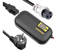 Chargeur Batterie 58.8V Chargeur Trottinette 10A pour Vélo Électrique Chargeur Intelligent réglable pour 14 Series 14S 48V-52V 50V 51.8V Lithium Batterie. (GX 16 Connecteur Inline 3-Prong)