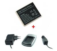 Chargeur + Batterie CGA-S004/DMW-BCB7 pour Panasonic Lumix DMC-FX2, DMC-FX7