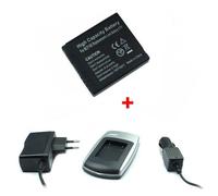 Chargeur + Batterie DMW-BCF10E pour Panasonic Lumix DMC-FT1, FT2, FT3, FT4, FX40, TS4