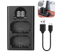 Chargeur Batterie NP-FZ100 Rapide avec Double Emplacement et Écran LCD, Chargeur USB C et Micro USB Compatible avec Sony Alpha A7 III, A7R III, A9, A6600, A7R IV, A9 II, FX30, A6700