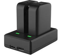 Chargeur batterie SJCAM C300 double emplacement +2batteries 3,7V 1000mAh micro USB+Type-C compatible caméra sport YYV