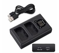 Chargeur Batterie USB Rapide Double LCD Compact pour Batterie Canon LP-E6