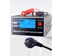 Chargeur Batterie Voitures 12V 24V 10A 250W Intelligent avec Fonction de Détection Automatique + Réparation + Maintenance Grand écran LCD pour Moto, Bateau et Coffre etc