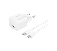 Belkin Chargeur secteur USB-C 25W PD 3.0 (PPS) avec câble USB-C 1 m Blanc