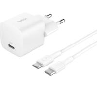 Belkin Chargeur Secteur USB-C (25W, câble USB-C de 60 W et de 1 m, Prise USB pour Smartphone, PD 3.0 avec PPS, pour Apple iPhone 16 Serie, iPad Pro, Samsung Galaxy S25, Nintendo Switch, etc., Blanc)