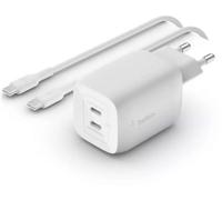 Chargeur BELKIN USB C x2 65W GaN PPS + Cable USB-C 2m