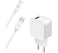 Bigben Connected Adaptateur secteur Smart IC 3 A USB-C sur câble blanc