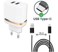 Chargeur - Blackview - BV6300 Pro - 2 ports USB - Charge rapide - Noir