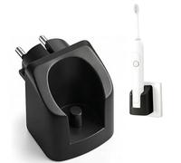 Chargeur Brosse à Dent Electrique Compatible avec O-ral B/B-raun (sauf IO7/8/9/10 et Pulsonic), Chargeur Mura Station Chargement pour Brosse à Dents Electriques, Prise Européenne (Noir)