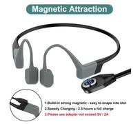 Chargeur Cable Comapatible Avec Aftershokz Aeropex As800,Shokz Openrun Pro,Openrun,Openrun Mini,Opencomm Conduction Osseuse,3.3Ft Câble De Charge Rapide Pour Shokz