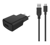 Essentielb - Chargeur + Câble 12w Smart Ic Usb-A + Cable Usb-C 1m Compatible Iphone 17 16 15 Pro Max Et Galaxy S25 S24