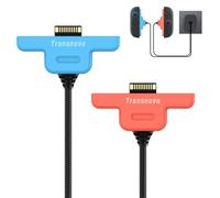 Chargeur Cable Joycon, TRANSNOVO Manette Switch 2 Chargeur Cable, 2 Charge Câbles Joy Con Compatibles Nintendo Switch 2, Accessoires Switch 2, 3 Mètres