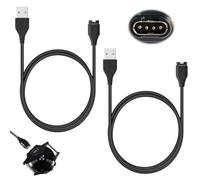 Chargeur Cable pour Garmin Fenix 7 7S 7X 6 6S 6X Pro 5 5S 5X Forerunner 935 945 245 Vivoactive 3 4 5 Approach S10 S60 Venu 2 Instinct Vivosport, 2PCS USB Cordon Chargeur Compatible avec Garmin Montre