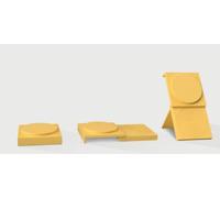 Chargeur CASYX 2 en 1 Charge rapide Qi2 USB C jaune