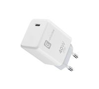Chargeur Cellularline USB-C 40W PD - Recharge Rapide pour iPhone Série 17, iPad Pro 2025, MacBook - Blanc