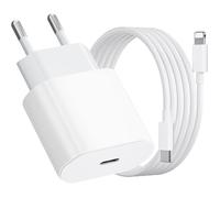 Chargeur Charge Rapide 25W + Câble 2 mètres USB C Lightning compatible iPhone 14 - 14 PLUS - 14 PRO - 14 PRO MAX - 13 - 12 - 11 -