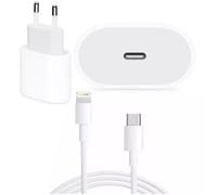 Chargeur Charge Rapide 25W + Câble 2 mètres USB C Lightning compatible iPhone 14 - 14 PLUS - 14 PRO - 14 PRO MAX - 13 - 12 - 11 -