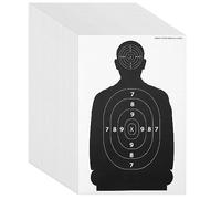 Chargeur cibles pour Prise de Vue - Vue Papier cibles, portée Cible de Silhouette pour Armes à feu, fusils, Pistolets, Pistolets à BB, Airsoft Vue Practise - 43,2 x 63,5 cm Noir/blanc
