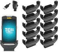 Chargeur Clip-On pour Zebra TC51 TC56 TC52 TC57, interface de type C, pack de 10, 10pcs