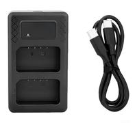 Chargeur compact double pour batterie Speedlite pour flash | Double charge simultanée, réduit les temps d'arrêt, entrée USB-C, compatible avec la série V1, design compact