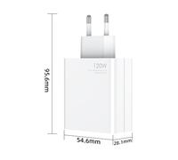 Chargeur Compatible Pour Xiaomi 120W Cable Type-C Blanc Pour Xiaomi MI 10, 11, 12 Ultra, Black Shark 4, 4 Pro, 5,Pro | PashaSHOP®