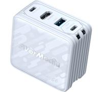 AVerMedia Station de charge Core GO (GC313) 100W GaN HDMI 4K Blanc