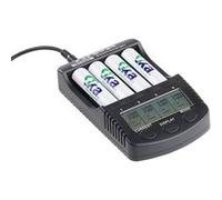 TKA Chargeur d’accus rapide avec écran LCD et port de chargement USB