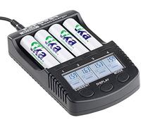 Chargeur d’accus rapide avec écran LCD et port de chargement USB [TKA]