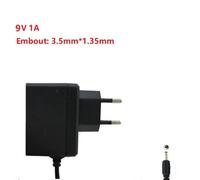 Chargeur d'Alimentation DC AC 100V-240V Adaptateur DC 9V 1A Embout 3.5*1.35mm