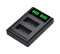 Chargeur d'appareil photo numérique, chargeur de batterie pour appareil photo, charge rapide portable avec écran LED pour sacs à dos, valises