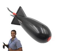 Chargeur d'appât : Chargeur de carpes en Forme de fusée de 18 cm, Pompe à spod Durable, réservoir de leurre Flottant, Support de granulés, Outil de Moulage de précision |