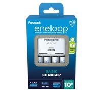 Chargeur De Base Panasonic Eneloop + 4 Piles Rechargeables AA 2000 mAh BQ-CC51E