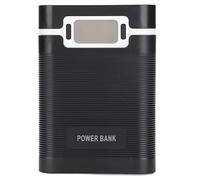 Chargeur de Batterie 186 50 DIY Power Bank Case avec écran LCD, Charge bidirectionnelle Double Sortie USB 5 V 2 A pour téléphone Portable Tablette MP3 4 Piles capacité boîte Micro (Noire)