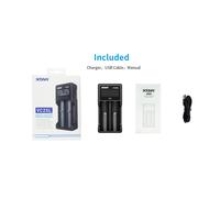 chargeur de batterie 18650 VC2SL,batterie Li-ion Rechargeable,USB C,10400-26650 20700 21700 - Type XTAR VC2SL-Without Adapter