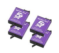 Chargeur de Batterie 2250 mAh for caméra Action 5 Pro / 4/3, Compatible avec DJI(4PCS Battery)