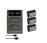 Chargeur De Batterie 2280mAh for NP-FZ100 NPFZ100 NP FZ100, Compatible avec Sony NP-FZ100, BC-QZ1, Sony A9, A7R III, A7 III,A6600(3 Battery 1 Charger)