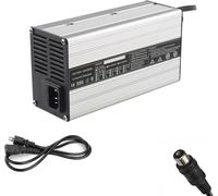 Chargeur De Batterie 36v 10a Chargeur De Batterie Au Plomb 500w avec Refroidissement Et Pinces Crocodiles avec Plusieurs Fonctions De Protection pour Voitures, Fauteuils Roulants, Bateau, Plug F