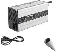 Chargeur De Batterie 36v 10a Chargeur De Batterie Au Plomb 500w avec Refroidissement Et Pinces Crocodiles avec Plusieurs Fonctions De Protection pour Voitures, Fauteuils Roulants, Bateau, Plug T