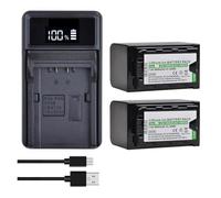 Chargeur De Batterie 5600 MAh VW-VBD58, Compatible avec Panasonic, for AG-VBR59, BGH1, HC-X1, HC-X1500, HC-X2000, AG-CX10, AG-CX350, AG-UX180, AG-AC30