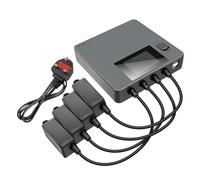 Chargeur de Batterie 6 en 1 à Affichage numérique, Compatible avec Les Drones DJI Mini 3/3 Pro/4 Pro. Chargeur de Batterie Intelligent et Rapide avec Port USB.(UK Plug)