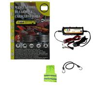 Chargeur de batterie 6 V/12 V pour moto, scooter, voiture, compatible avec Husqvarna TE 250 i.e. chargeur de batterie pour batteries au plomb et gel jusqu'à 120 Ah pour véhicules