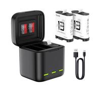 Chargeur De Batterie À Trois Canaux Telesin Pour Gopro Hero 13 Black