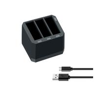 Chargeur de batterie à trois fentes pour DJI Osmo, caméra d'action, accessoires