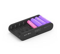 Chargeur de batterie A8 Air Speedy Smart 8 emplacements avec fonction Bluetooth, fonction de protection contre la décharge, chargeur pour piles AA AAA