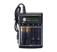 Chargeur de batterie AA 4 baies, chargeur de batterie AA AAA - Chargeurs de batterie domestiques intelligents AA AAA,Chargeur de batterie alcaline individuel Chargeur de batterie pour piles AA AAA