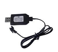 Chargeur de batterie au lithium 1000 mAh - Chargeur USB 7,4 V avec câbles SM-2P/SM-3P/SM-4P, tension à réglage automatique, protection contre les surcharges, pour télécommandés et modèles