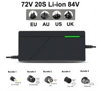 Chargeur de batterie au Lithium 12V 42V 54.6V 67.2V 84V 2A 3A 5A,3s 6s 7s 13s,chargeur de batterie Li-ion de haute qualité avec ventilateur 84V 20S Charger2A